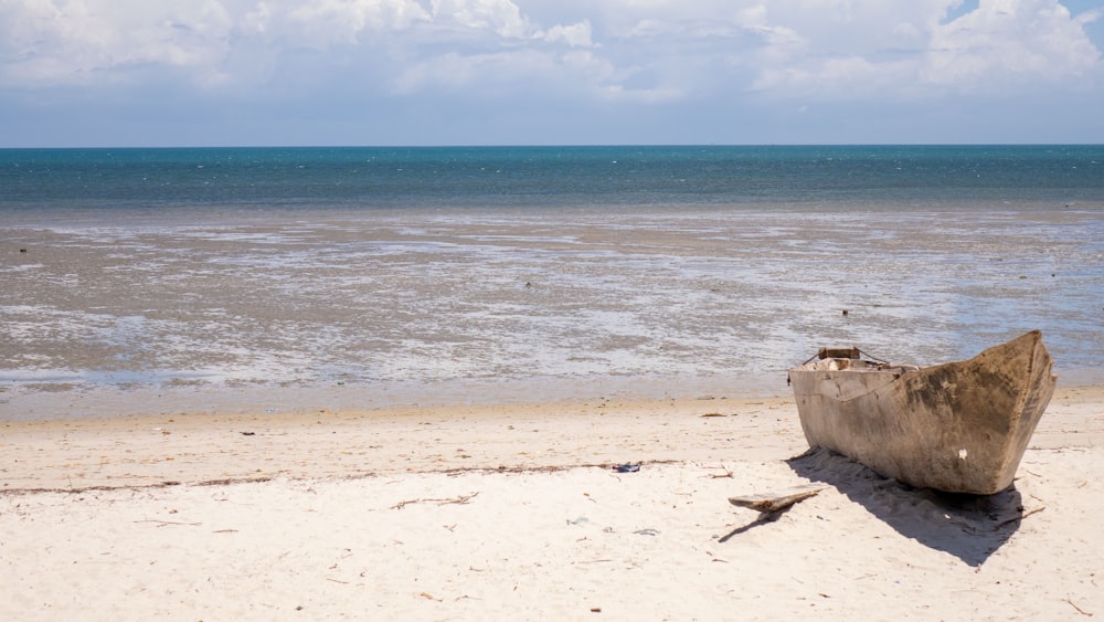 a boat on a beach