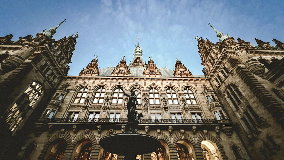 Repräsentatives Rathaus als Sitz eines öffentlichen Trägers