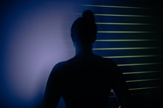 a silhouette of a person