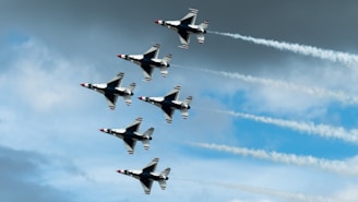 Visual of multiple UAVs in formation with encrypted communication signals.