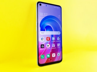 a cell phone with a cracked screen