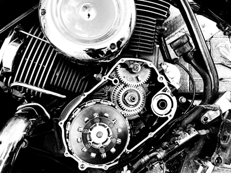 a close up of a gears