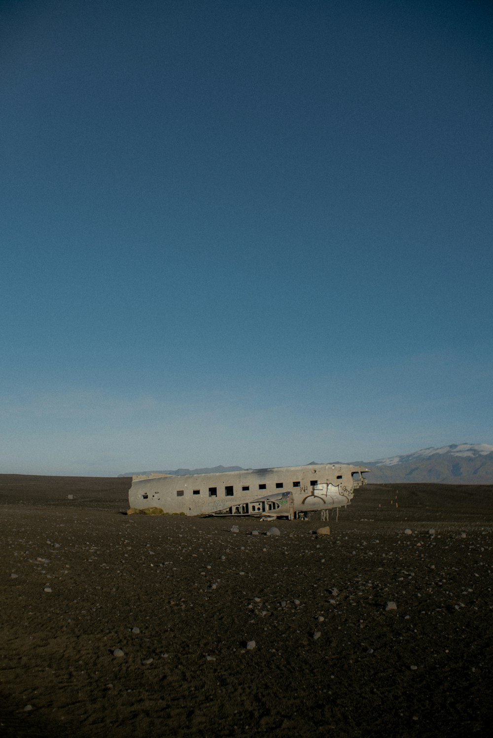 a building in a desert