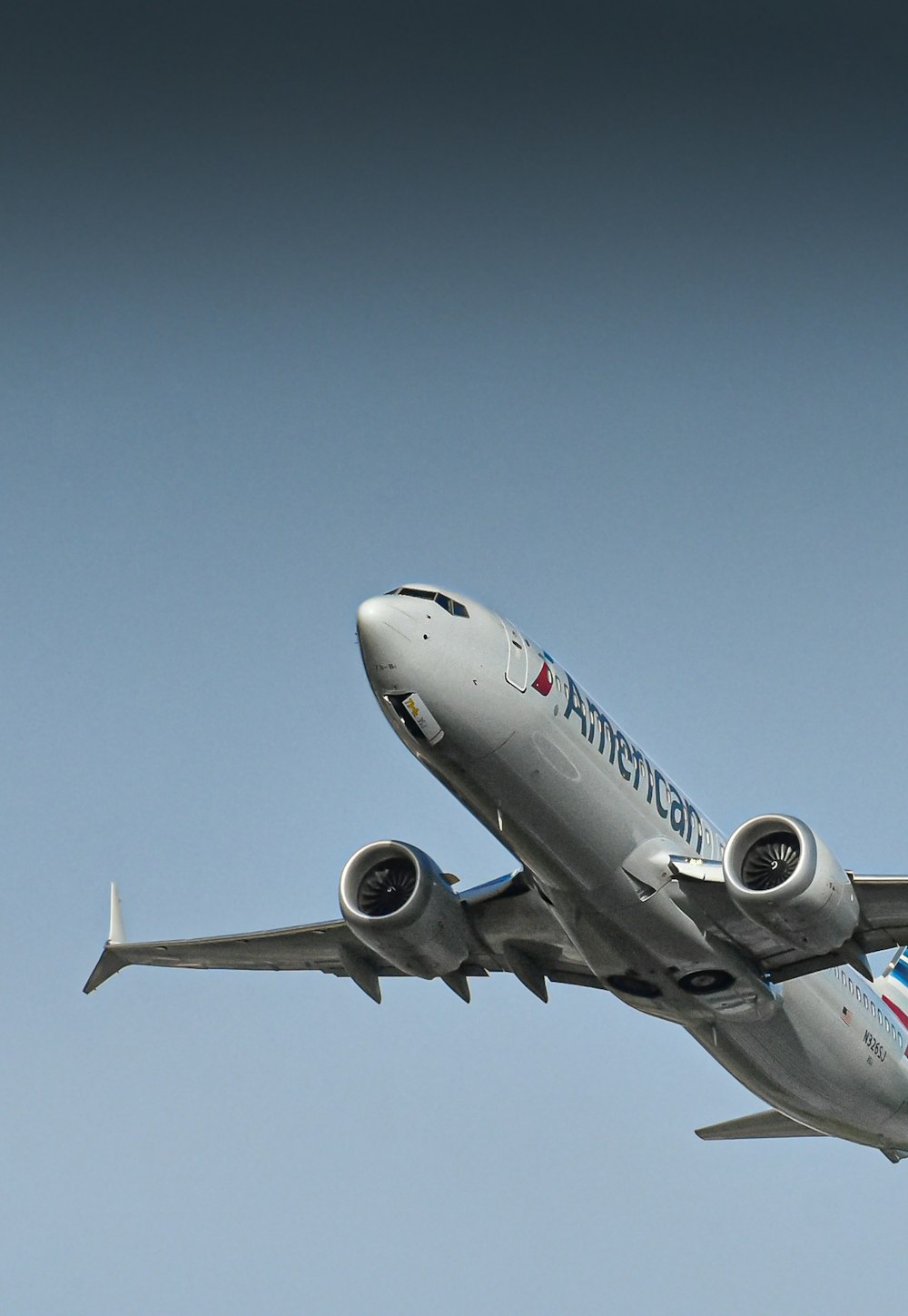 a large airplane flying in the sky