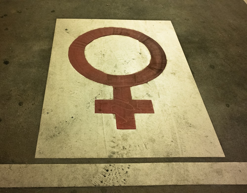 a symbol on the ground