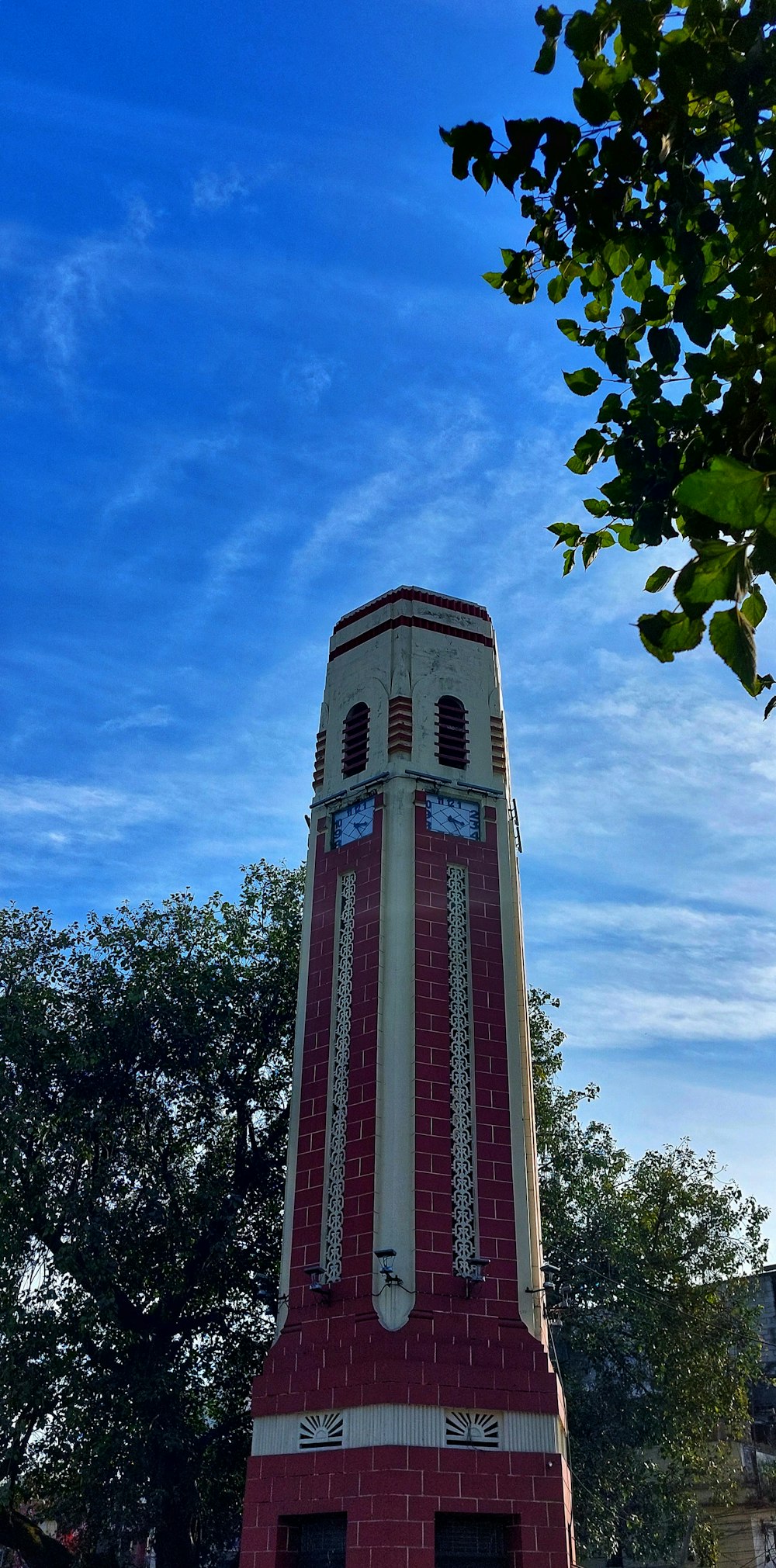 a tall tower with a clock