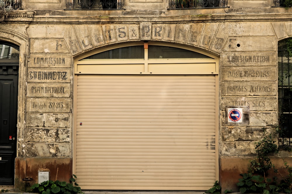 a large wooden door