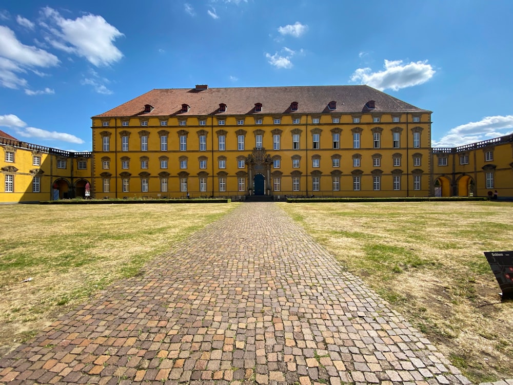 a building with a large front