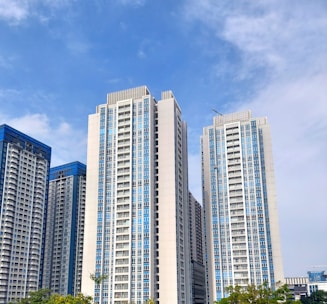 a group of tall buildings
