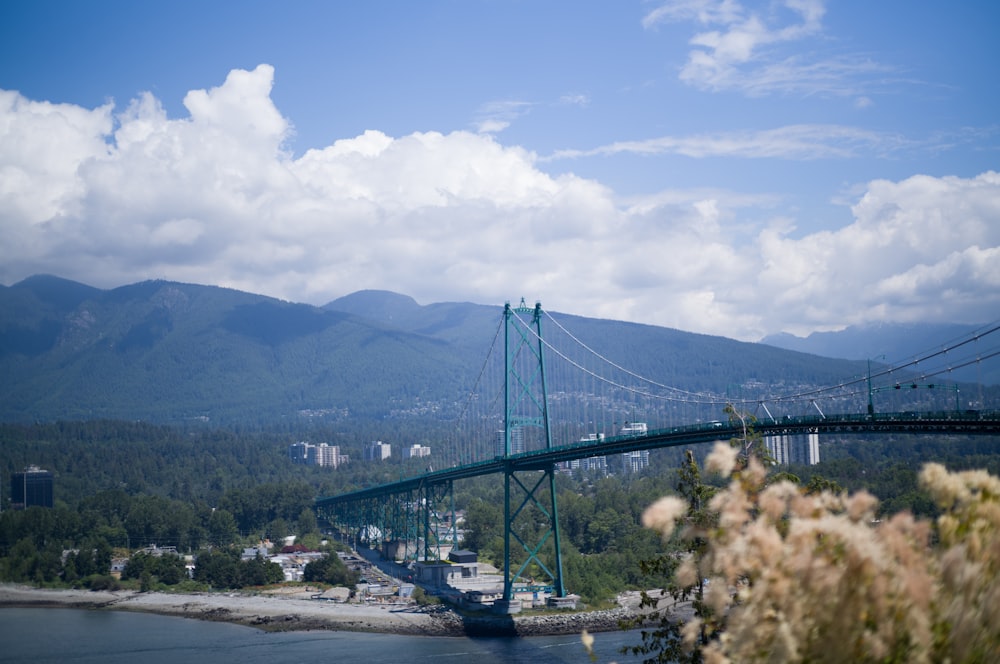 a bridge over a river