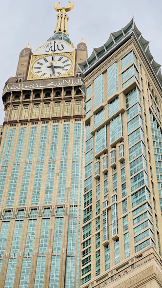 a clock on a tower