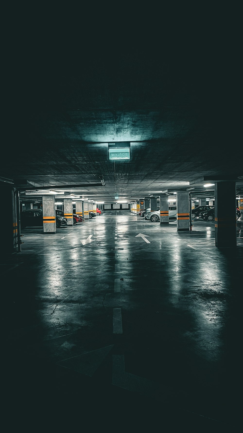 a gas station at night