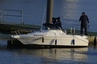 a group of people on a boat