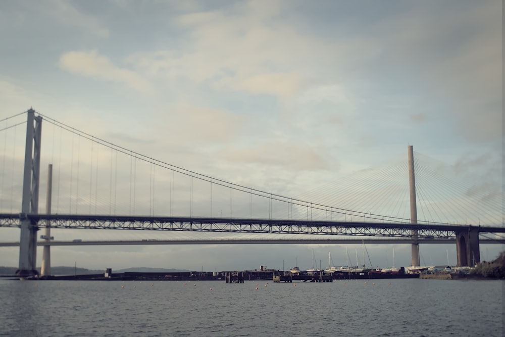 a bridge over water