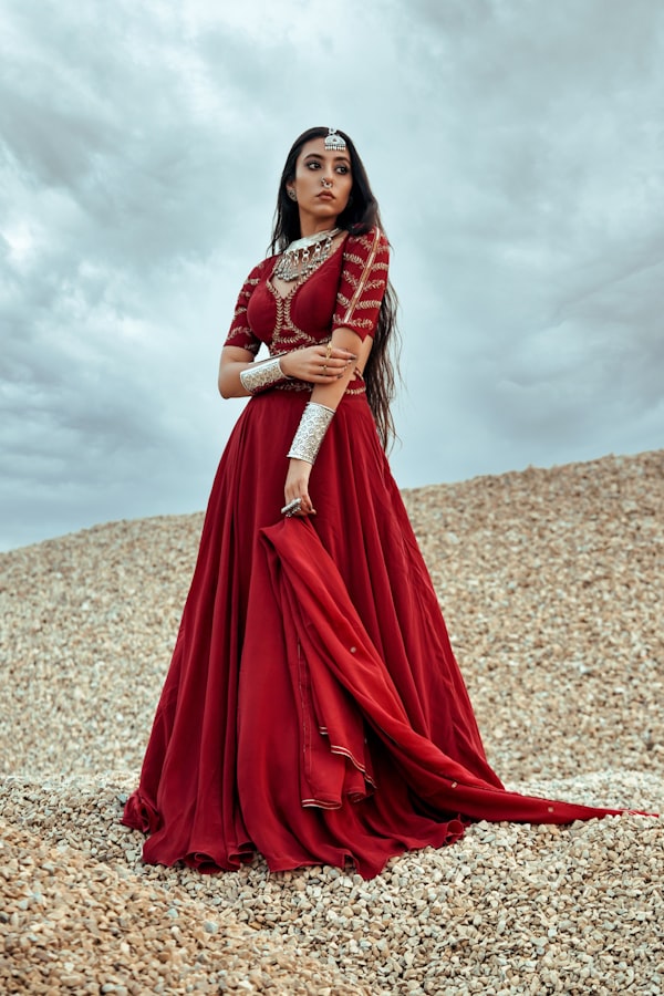 Midnight Blue Anarkali view 2