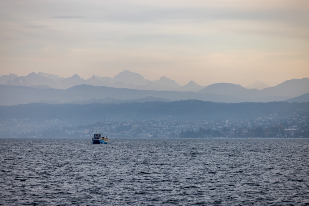 a boat sailing in the sea