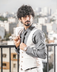 a man with a beard and mustache