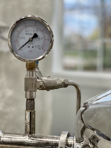 a clock on a bike