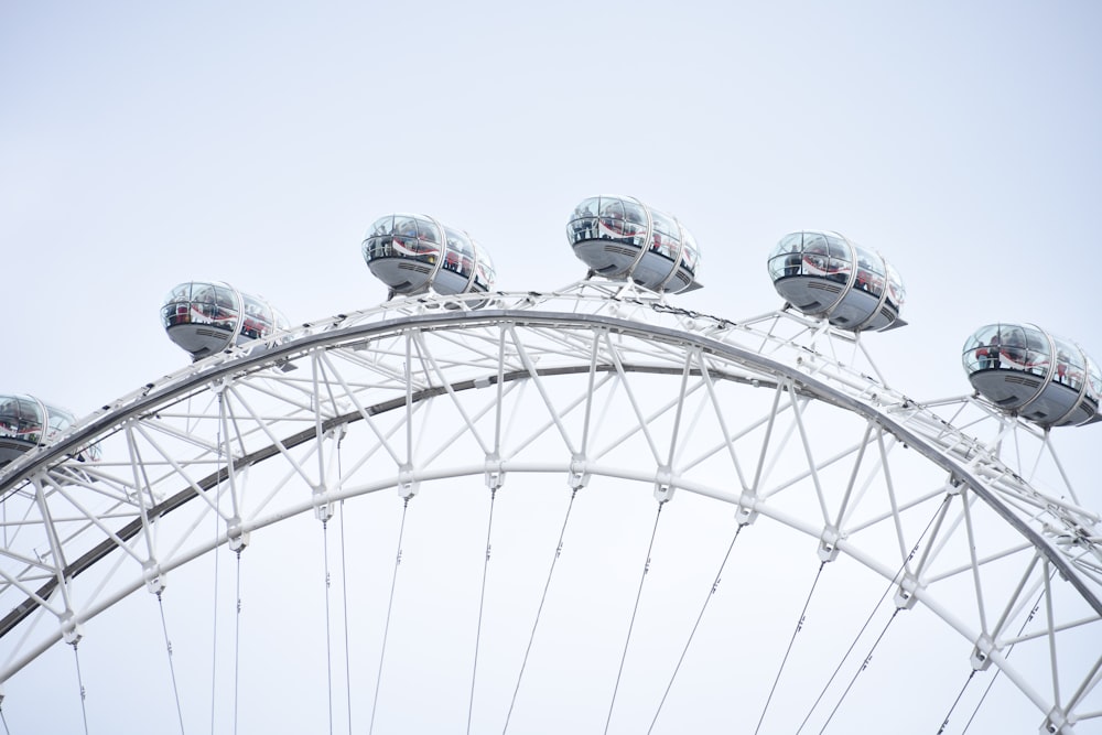 a ferris wheel with cars on it