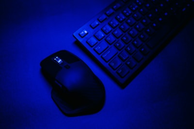 a computer mouse and keyboard