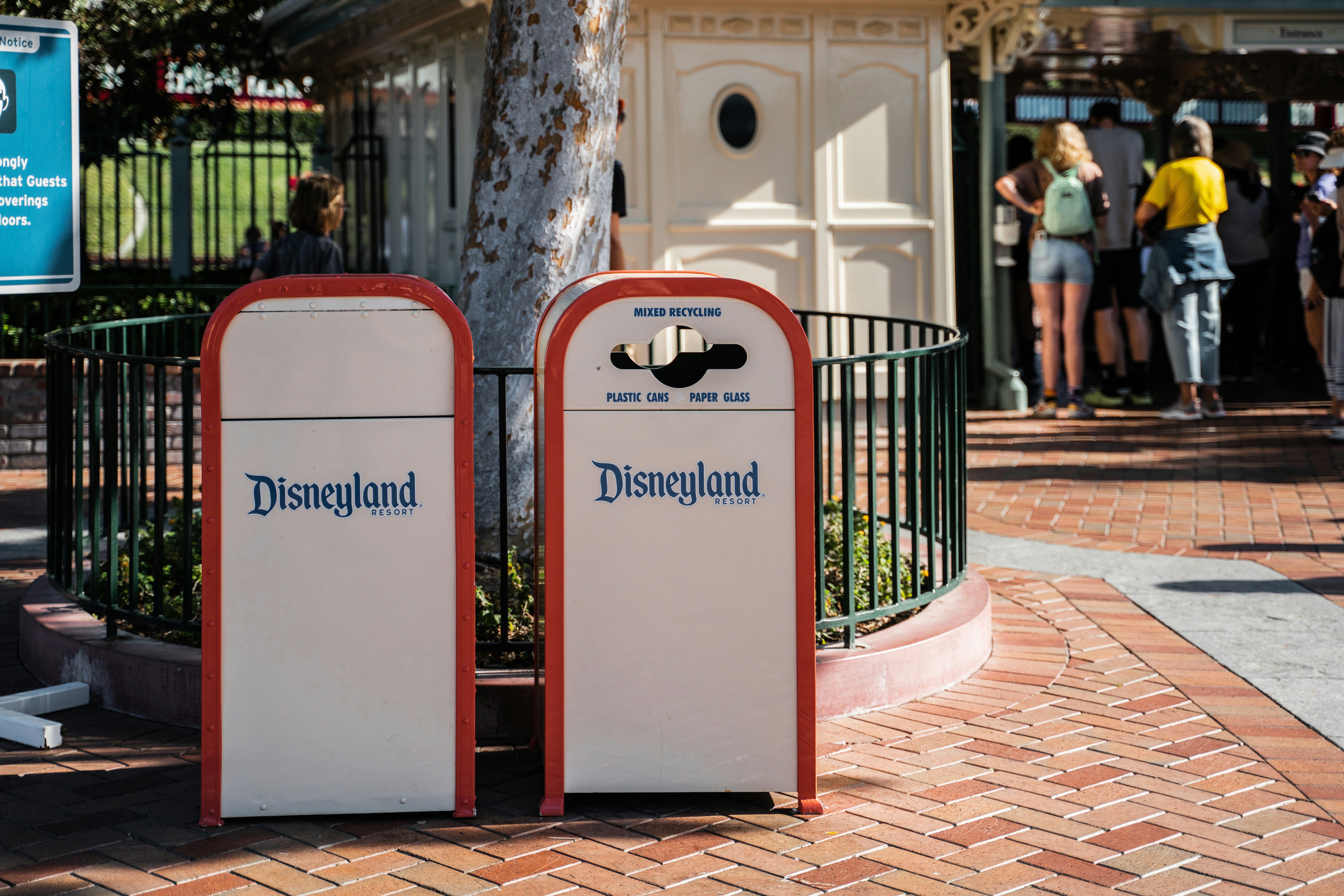 a sign on a sidewalk