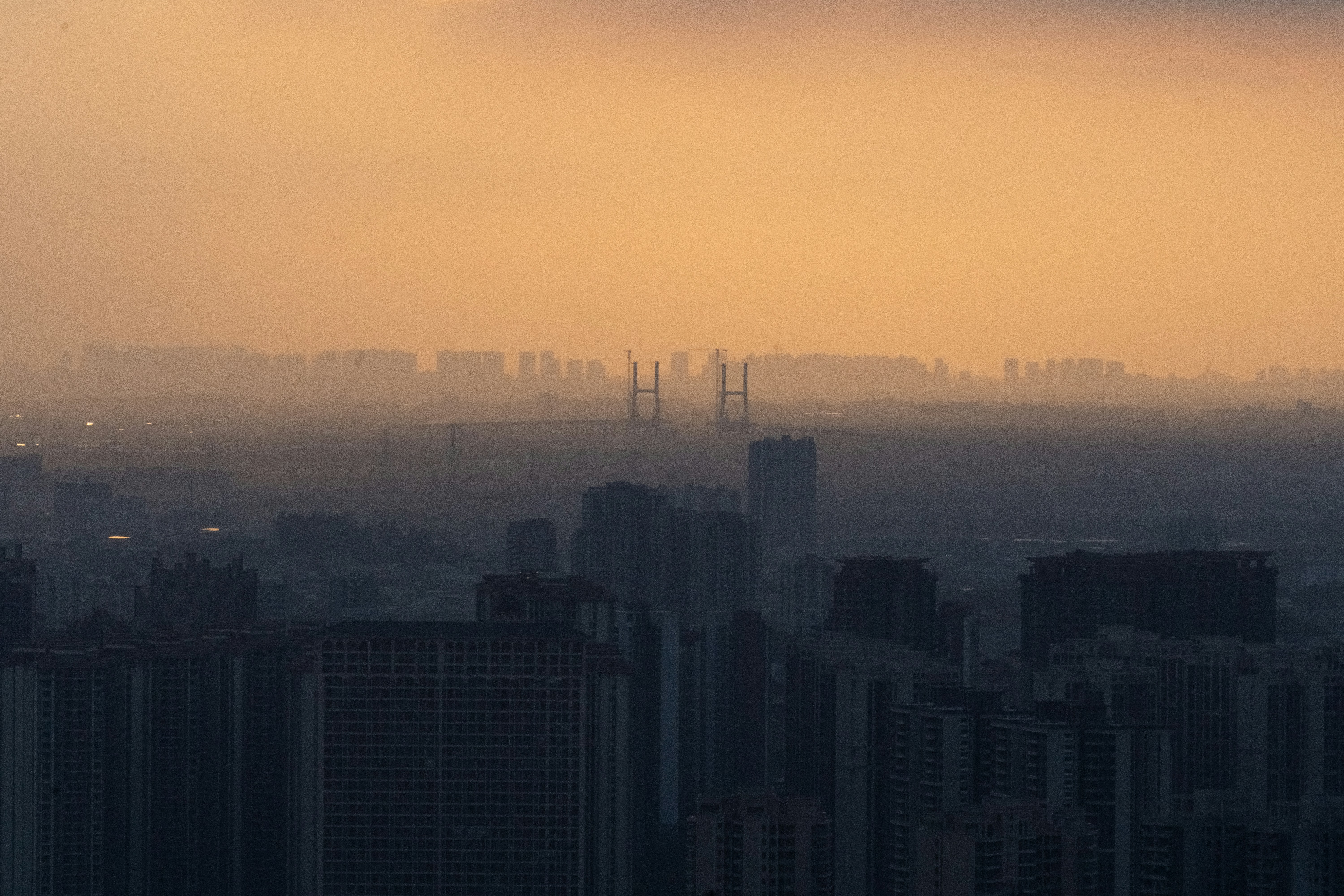 city smog cyberpunk, wallpaper, City Smog: Exploring Urban Air Pollution 3