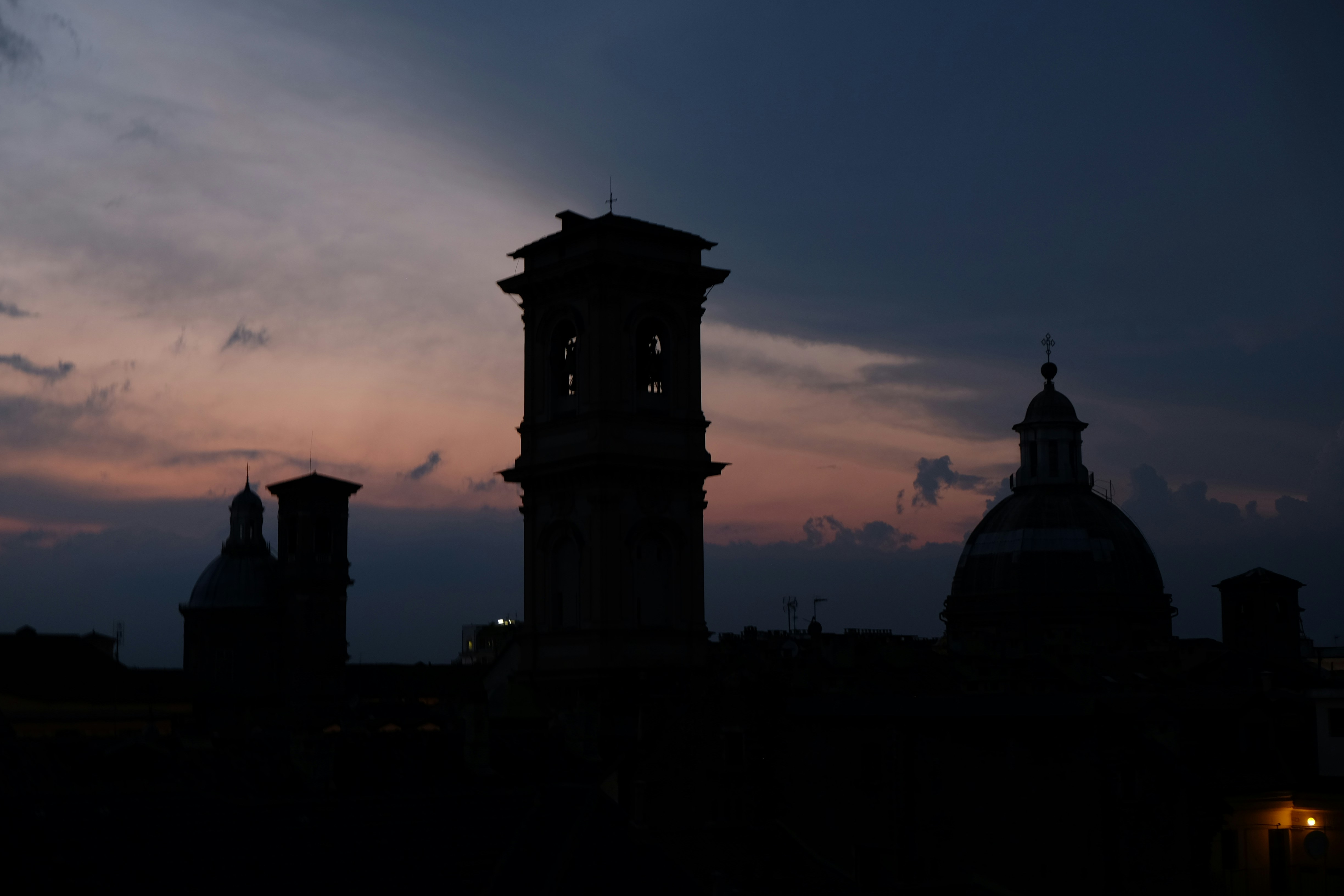 a large building with domed roofs