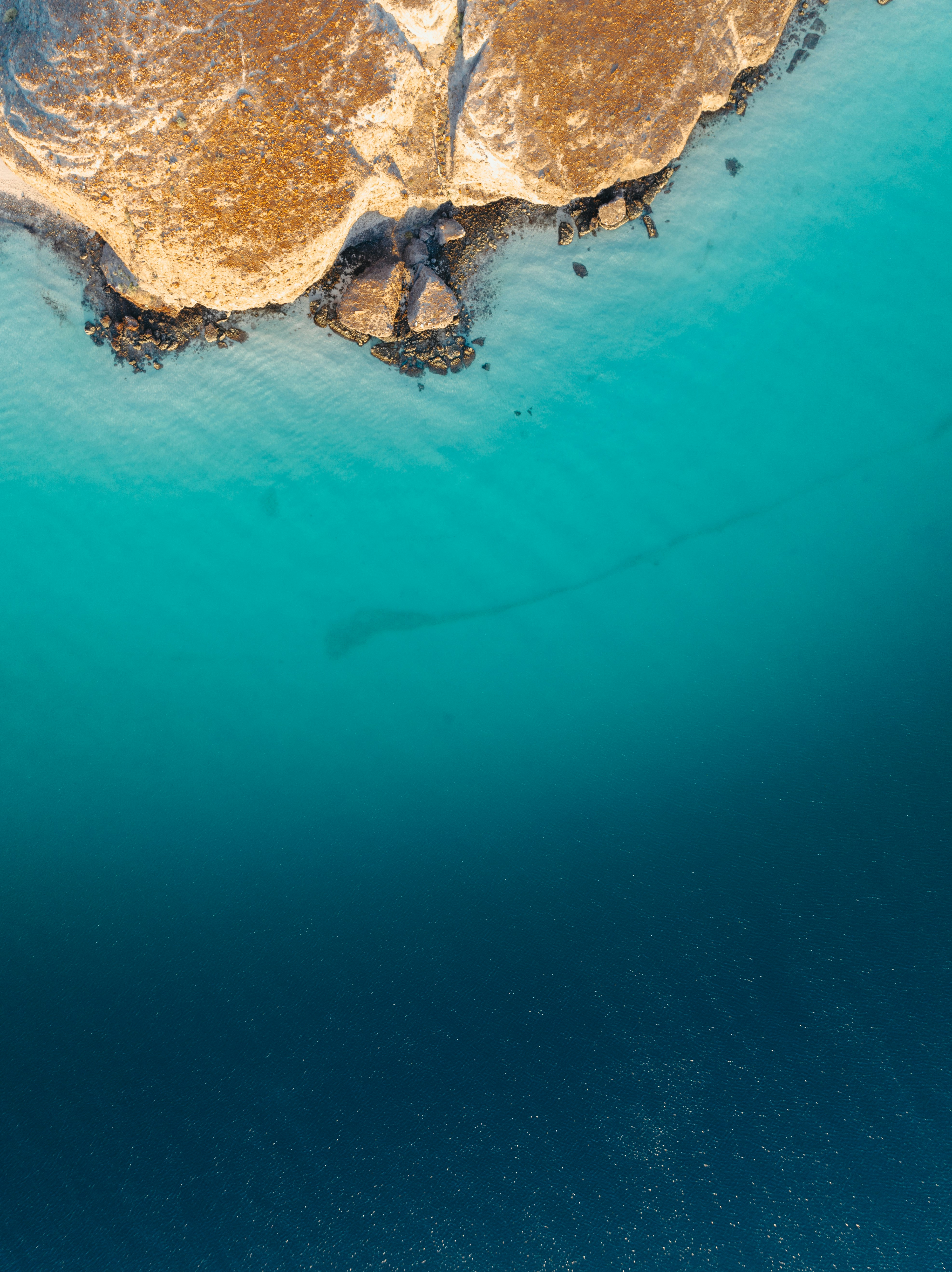 Luftaufnahme eines Strandes