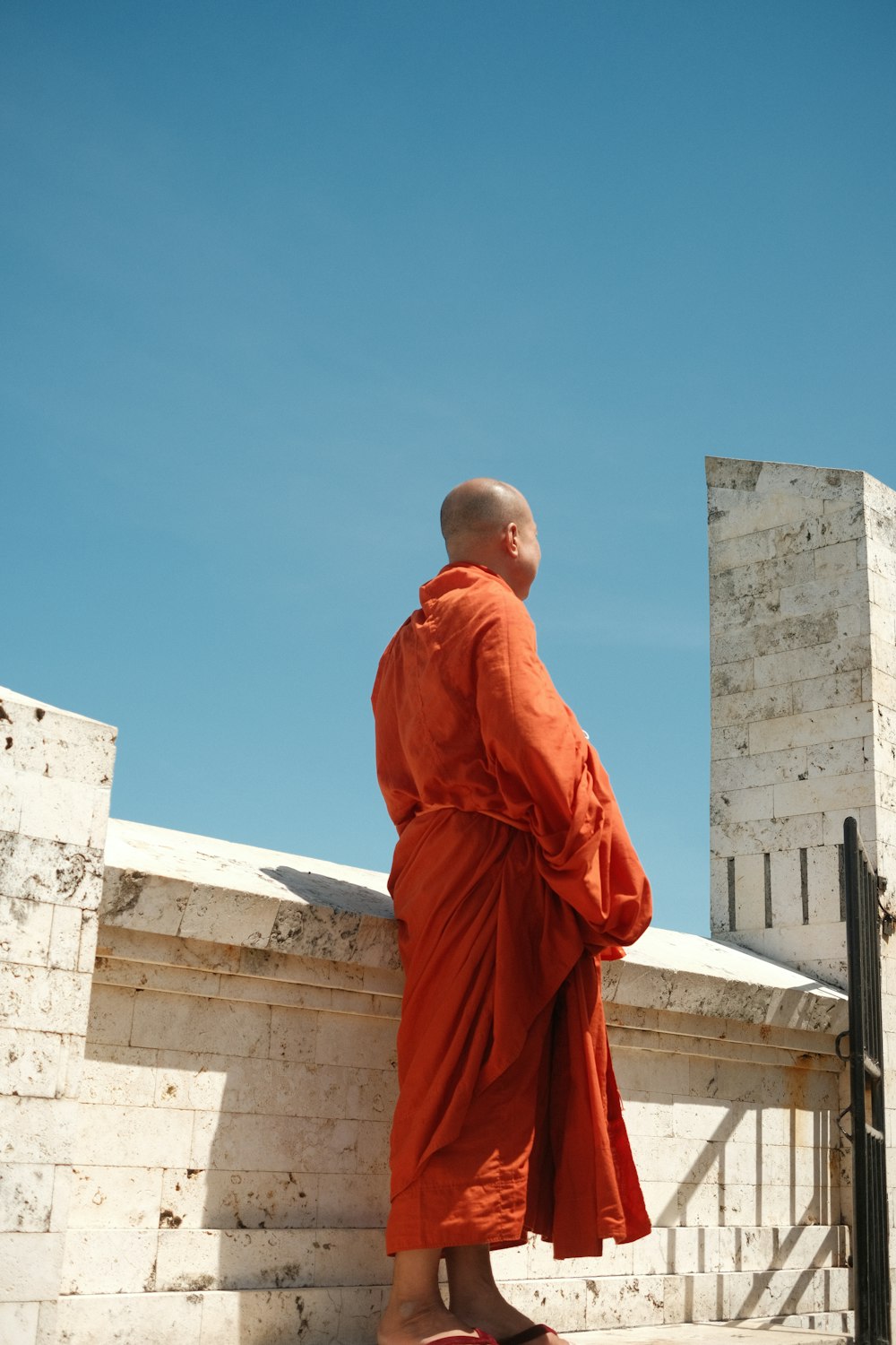 a person wearing a monk outfit