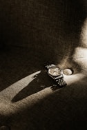 a watch on a table