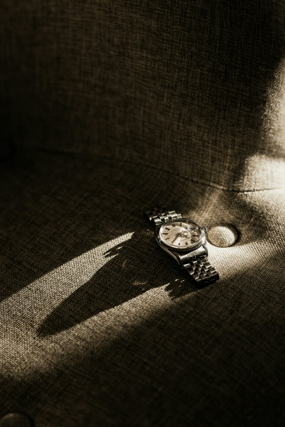 a watch on a table