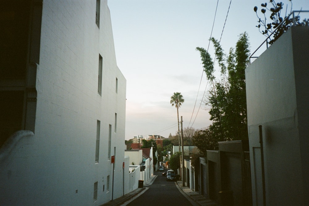 a street with buildings on both sides