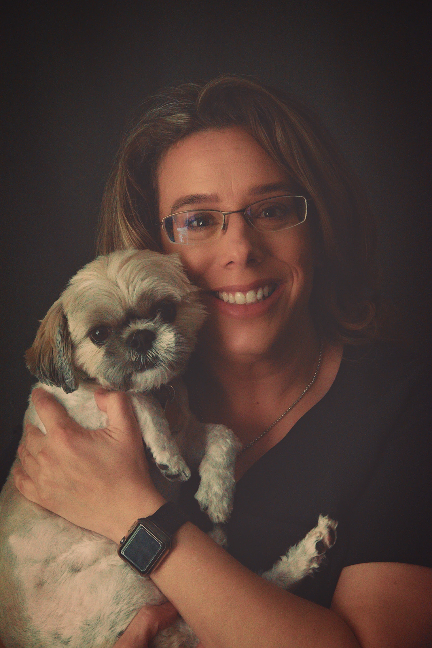 Person spending time with their dog
