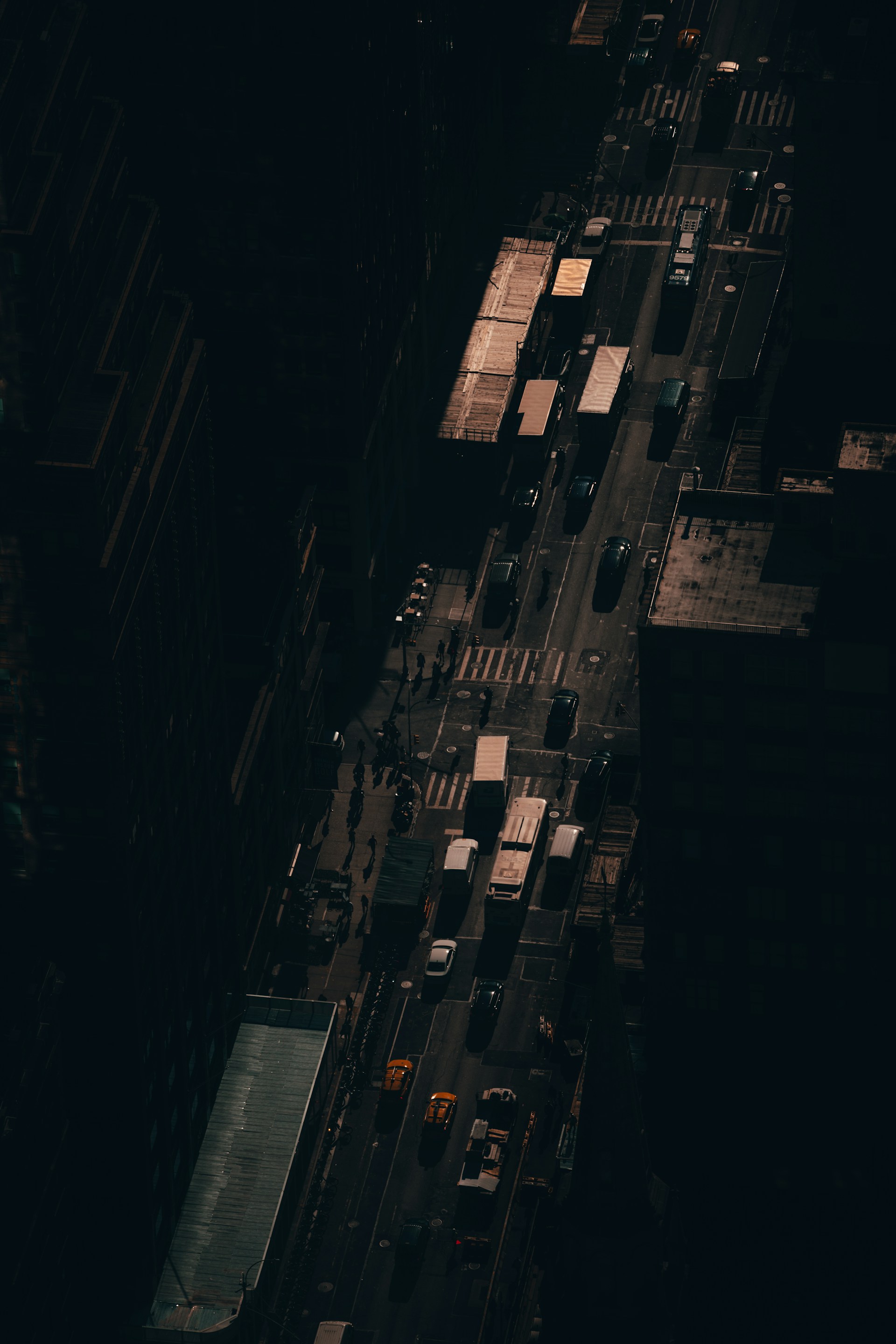 a city at night
