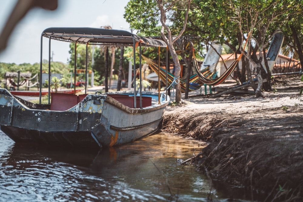 a boat in the water