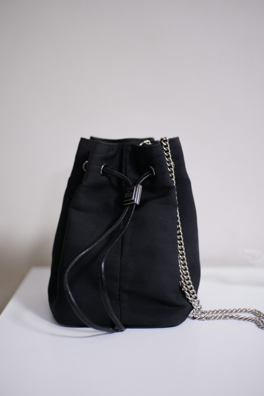 a black bag with a strap