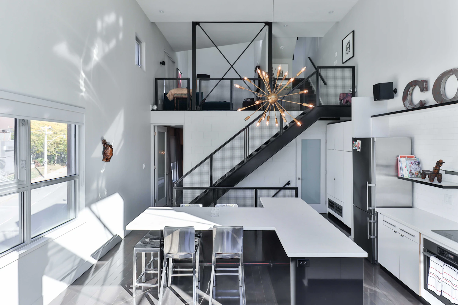 Refined interior with custom architectural detailing