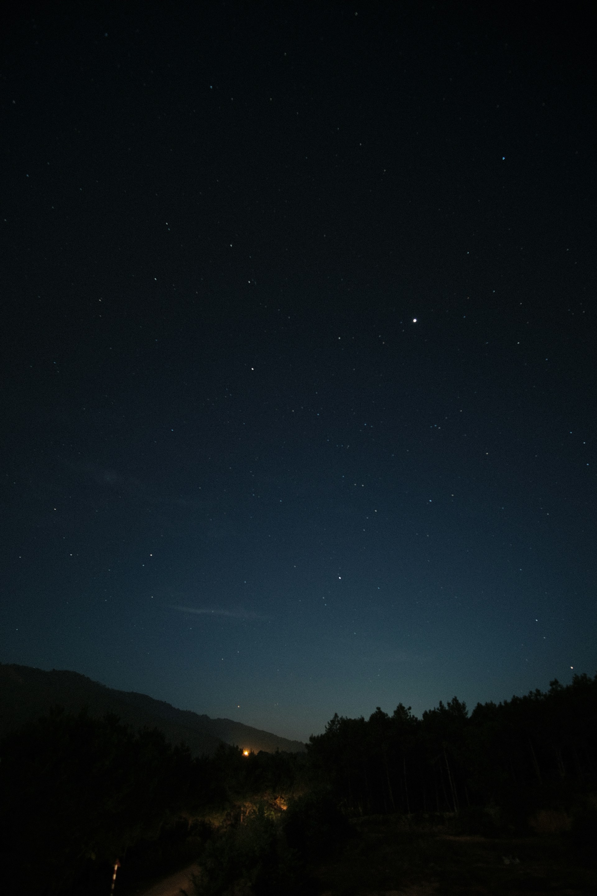 a night sky with stars