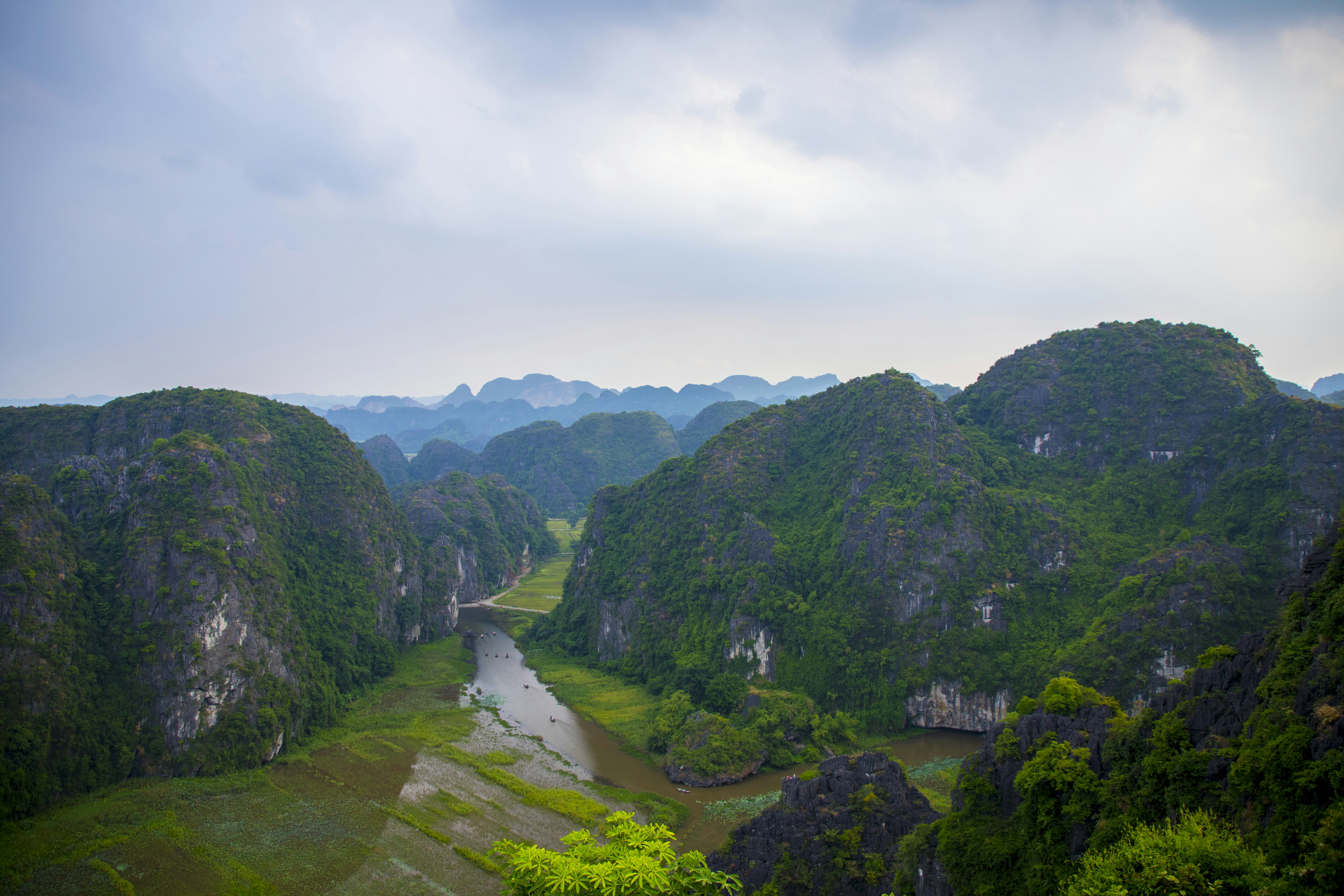a river running through a valley