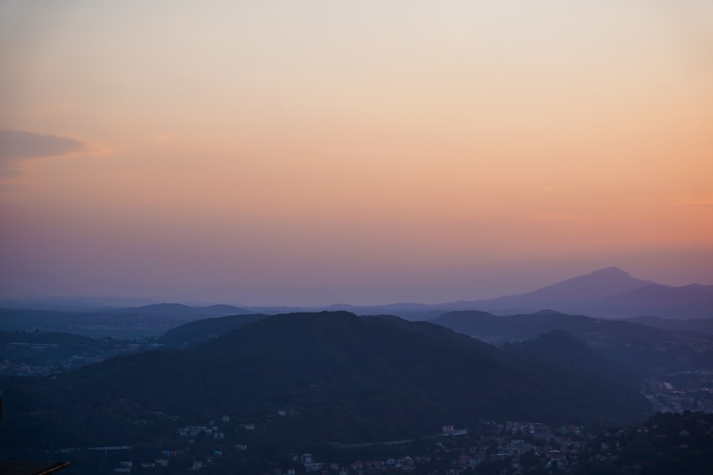 a city in the distance