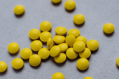 a group of yellow balls