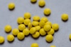 a group of yellow balls