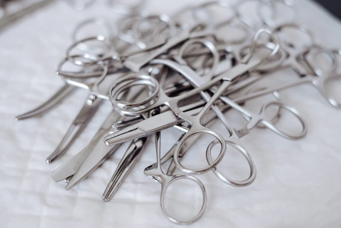 Surgical-grade stainless steel instruments for medical devices