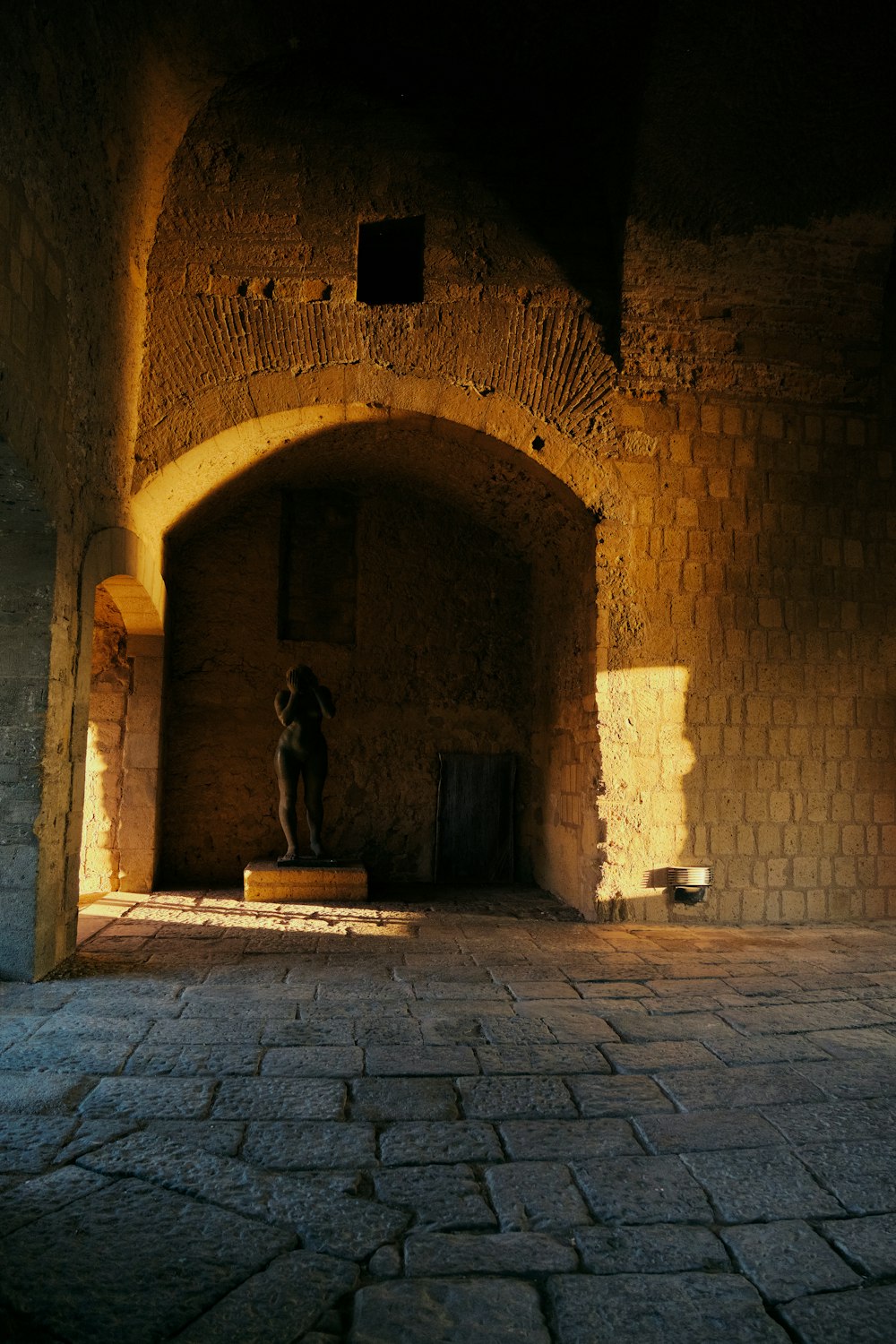 a person standing in a doorway