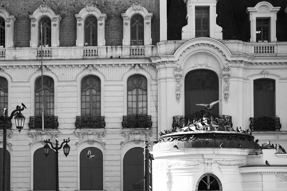 a fountain in front of a building