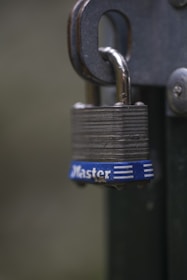 a lock on a door