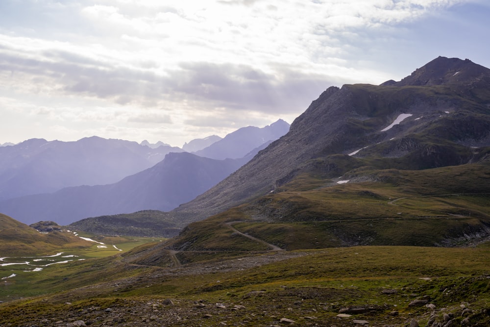 a valley in the mountains