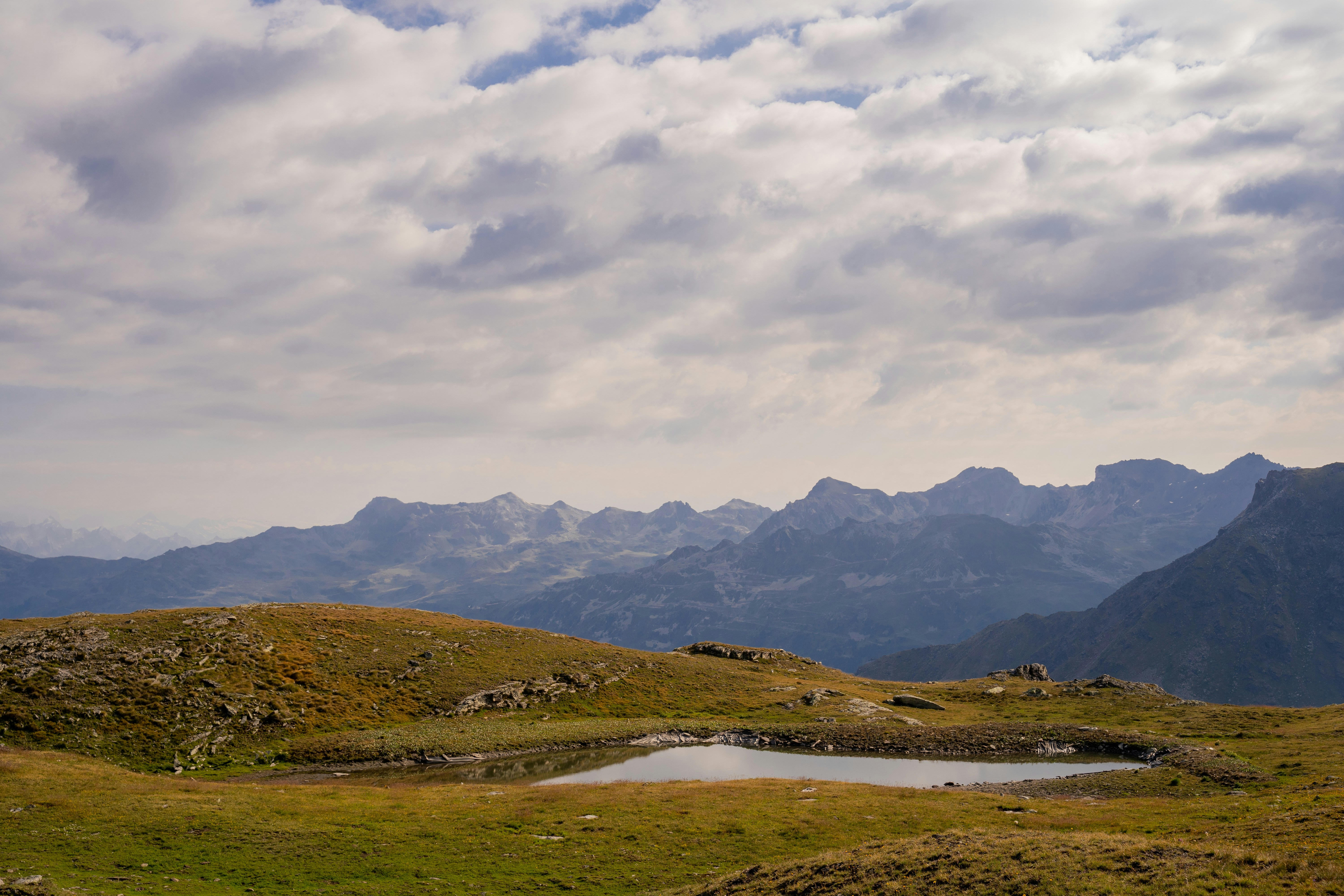 Clouds from the top of a mountain.
