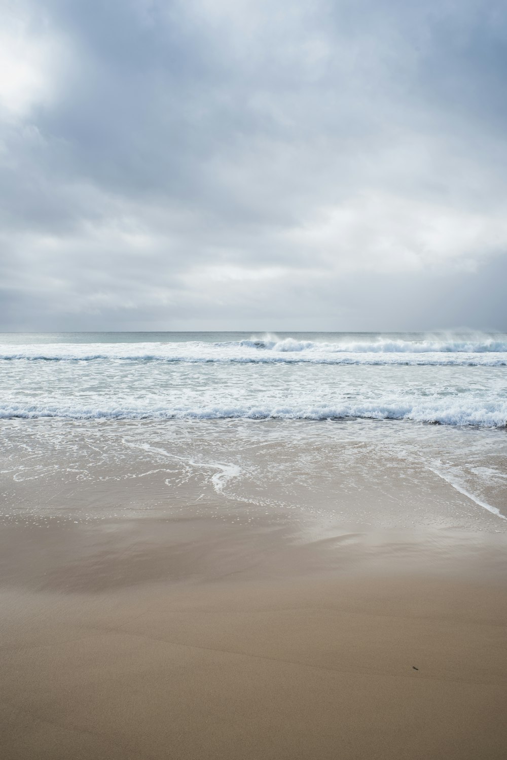 waves crashing on a beach