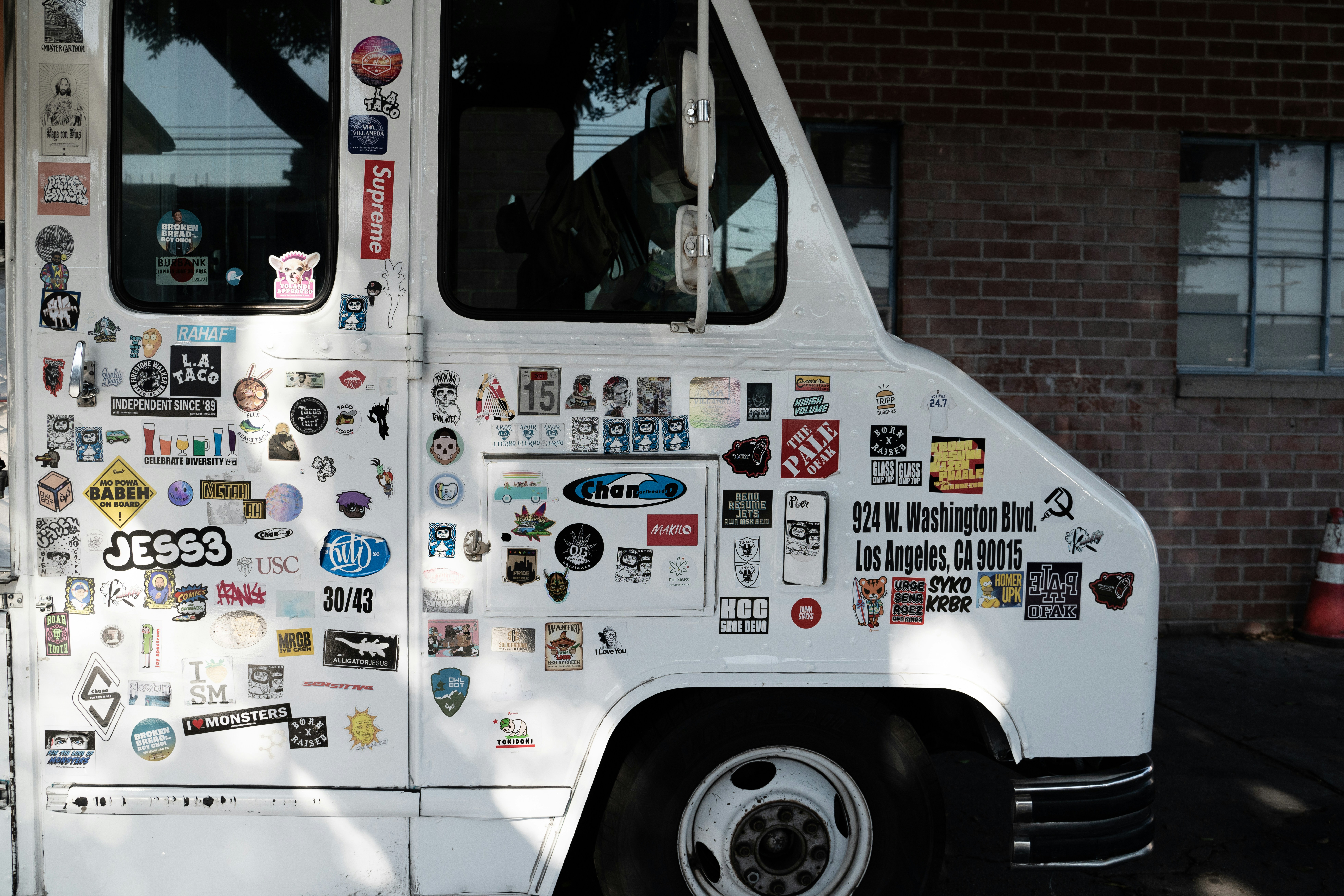 A company service truck with clear branding and contact information - professional garage door repair in north las vegas nv